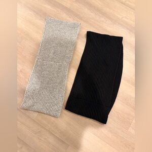 Set of 2 J Crew woven infinity scarves